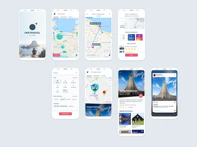 Instravel app travel ui