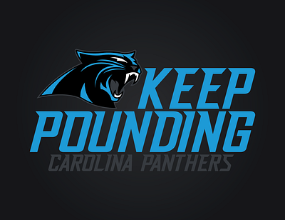 Carolina Panthers branding carolina concept design football keep pounding logo nfl panthers