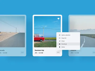 Daily UI 27 - Dropdown collection dailyui design dropdown dropdown menu dropdown ui minimal photo photography photos ui ui challenge web webdesign