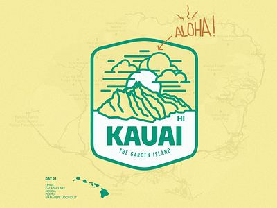 1/4: Kauai Badge Series badge badge design illustration logo