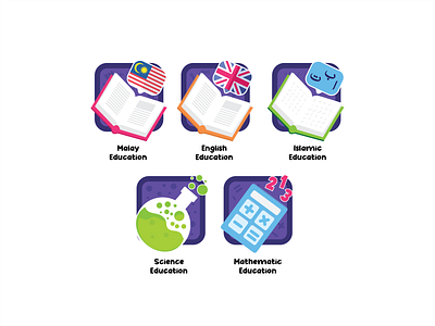 subject icon design flat icon illustration illustrator vector