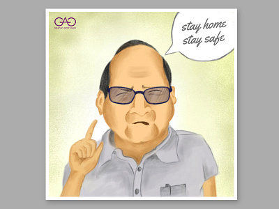 Sharad Pawar Caricature adobe photoshop caricature cartoon concept art creative digital painting dribbble meme portrait