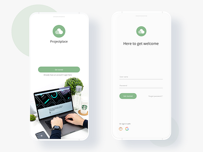 Login design mobile app ux