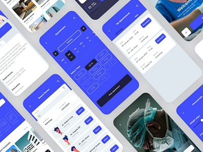 Medea Medical App UI Kit app blue coronavirus covid 19 doctor health ios medical sketch ui