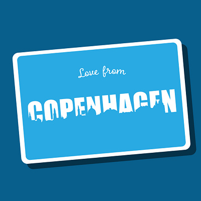 Copenhagen ! adobe illustrator blue copenhagen design graphic illustration illustrator vector vector art