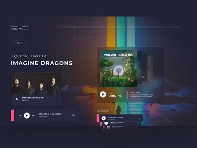 Music service UI design desktop figma macbook music app music player musician ui ui ux ui design uidesign uiux