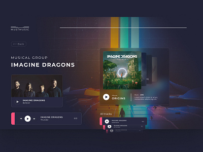 Music service UI design desktop figma macbook music app music player musician ui ui ux ui design uidesign uiux