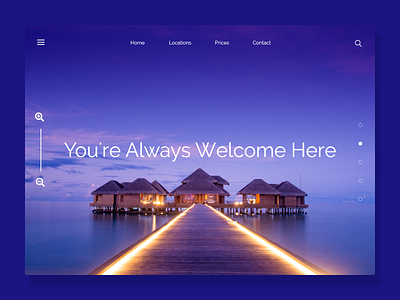 Daily UI 83 - Tahiti design landingpage minimal ui ux web website