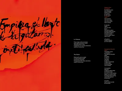 Empieza el llanto de la guitarra – Garcia Lorca design garcialorca illustration lorca poesia publication typography