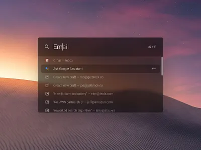 Quick Search apple email gmail google google assistant interface keyboard shortcut mac mac osx macos operating system os quick search search search engine shortcut spotlight ui universal search ux