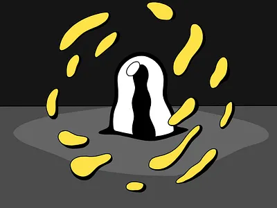 Contagion corona coronavirus handmade illustration isolation quarantine weird