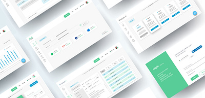 Dashboard Design System ai card clean dashboard dashboard ui data design system digital graph design interaction design portal product design table white