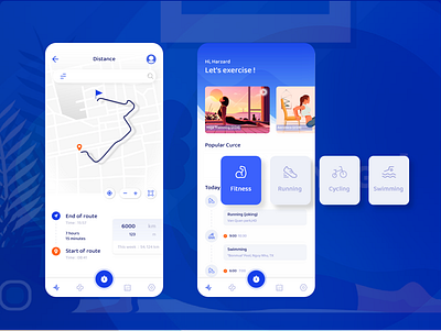 sample health app design illustration ui