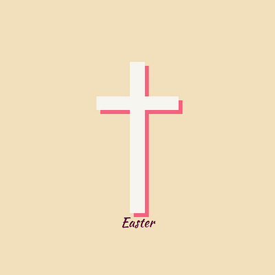 Easter Cross Design design flat illustration minimal