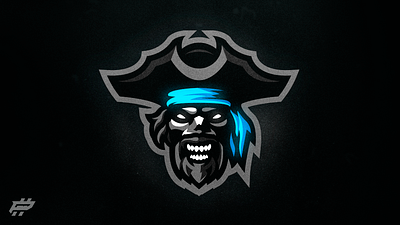 Pirate Mascot Logo angry art blue branding dead design e sports illustration logo mascot mascot logo pirate sea skull vector