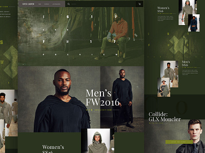 Greg Lauren Website Redesign branding clothing design ecommerce fashion homepage products ui ux web webdesign website