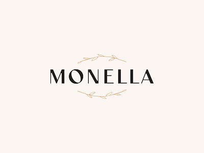 Monella branding design illustration lettering logo minimal type typogaphy typography vector