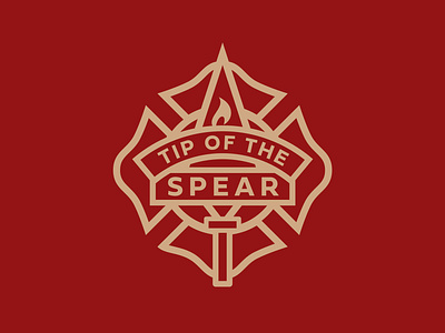 Tip of the Spear Logo department fire logo public service spear vector