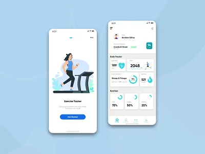 Fitness Mobile Apps UI Design Concept design design app fitness fitness app mobile app mobile app design mobile design concept mobile ui ui uidesign