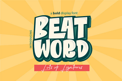 Beat Word Free Font big display download download free font font free typography