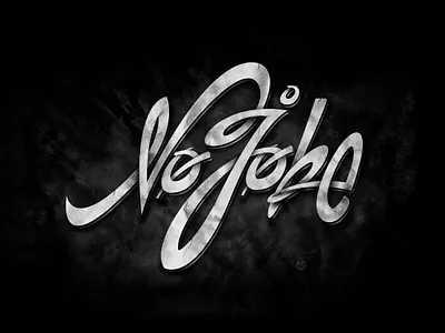 No Joke design illustration shirt design typography