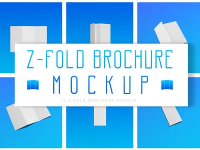 Z-Fold Brochure Mockup brochure brochure mockup brochure tri fold mock up mockup mockup design mockup psd mockup template print template zfold