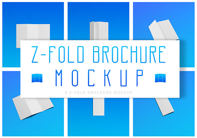 Z-Fold Brochure Mockup brochure brochure mockup brochure tri fold mock up mockup mockup design mockup psd mockup template print template zfold