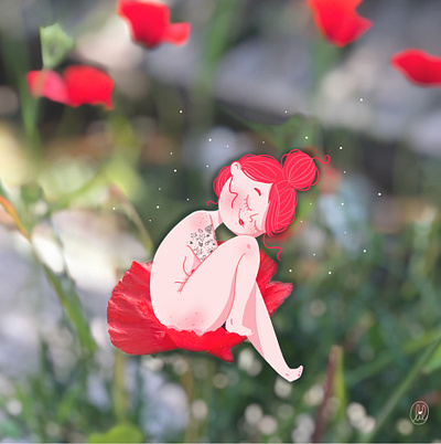 Poppy Girl character curvy digital illustration illustration illustrator ipadpro procreate procreate art tattoo