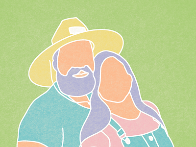 Us couple illustration