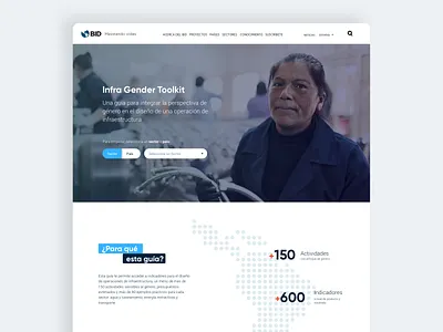Gender Toolkit IDB design ui ux webdesign