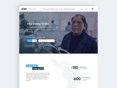 Gender Toolkit IDB design ui ux webdesign