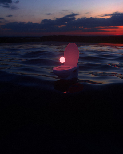 WC 3d art artist c4d daily octane render sky water