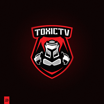 ToxicTV Knight branding design esportlogo esports esports logos gaming gaming logo gaminglogo illustration logo sportsart vector