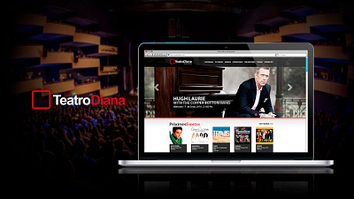 Teatro Diana Website Redesign Concept diana redesign rediseño sitio web teatro teatro diana ui ui design webdesign website