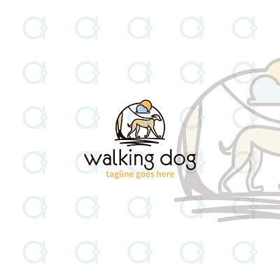 Dog Trip Logo activity design dog dogs graphic holiday hound logo outdoor pet pets puppy show trip vector vet veterinary walk walking