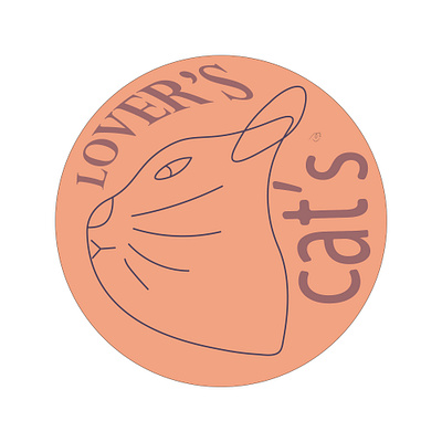 cat lovers badge badgedesign cat catlover catlovers cats good vibes logobadge love