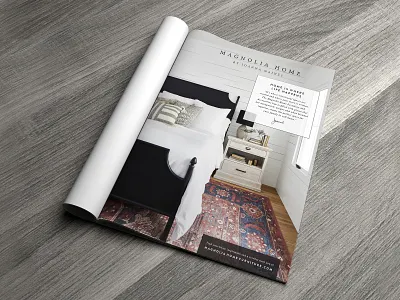 Magnolia Home by Joanna Gaines Ad | Magnolia Journal advertising advertisment design editorial design magazine magazine ad