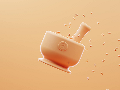 Clay Crusher 3d animated animation blender blender3d illustration medicine meds pill