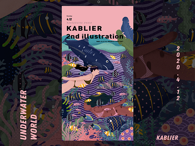 Underwater World ai design illustration kablier minimal series ui 品牌