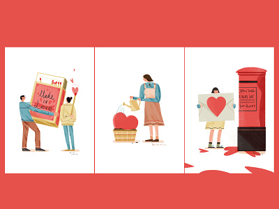Lovely day girl heart illustration illustration art illustrator love lovely font lovely preset