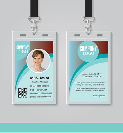 Simple ID Card app branding card design fashion flyer freelance graphic design icon idcard illustration logo