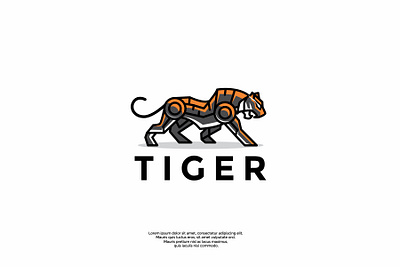 tiger logo design animal animals brand brand identity branding character design graphic graphic design icon illustration illustrator logo logo design logotype minimal tiger tiger logo tigers vector