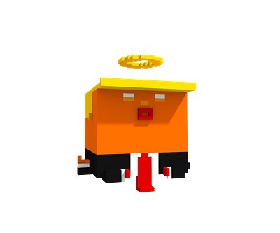 Trump Buddha caricature donald trump donaldtrump funny illustration portrait trump voxel voxelart