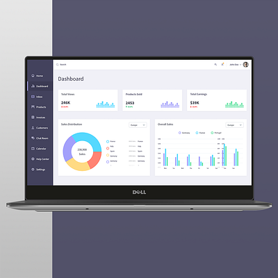 Sales Dashboard dailyui dashboard design infographics interfacedesign landing page minimalist sales dahboard simple design typographic ui ux webdesign