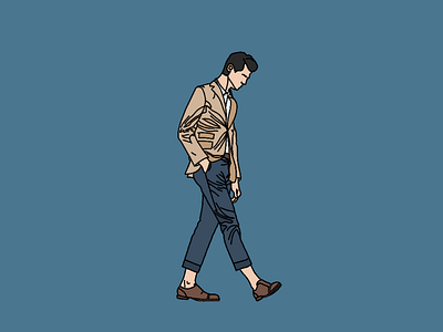 Minimalist Formal Man man walking formal minimal