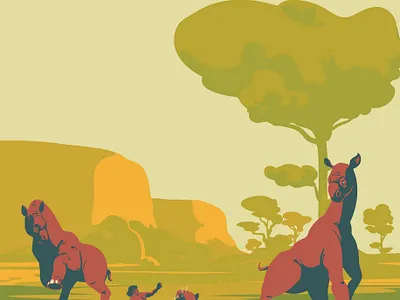 Sunny day animal animals art art direction artwork digitalart digitalillustration drawing illustration illustrator mammals poster prehistoric prehistory smilodon tiger vector vector art vector illustration vectorart