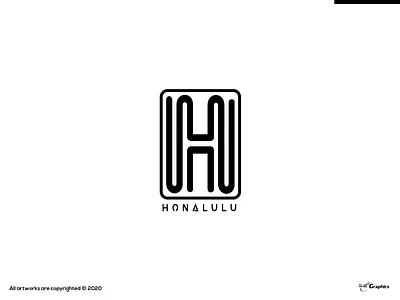 HONALULU Logo Concept branding dayagraphics design flat illustration illustrator logobrand logobranding logofolio logotype minimal
