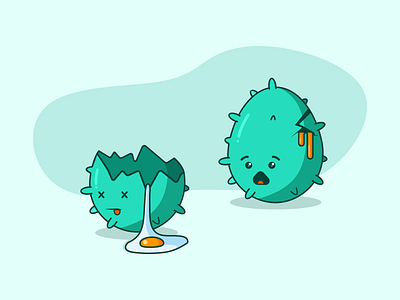 Happy Easter! art bacteria character character design colors corona virus covid 19 covid19 design easter easter egg funny icon illustration illustrator medical quarantine vector viral web