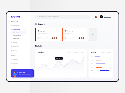 Dashboard clean dashboard light server statistic ui uiux user experience user interface ux web design