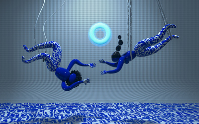 aerialist 3d design illustration